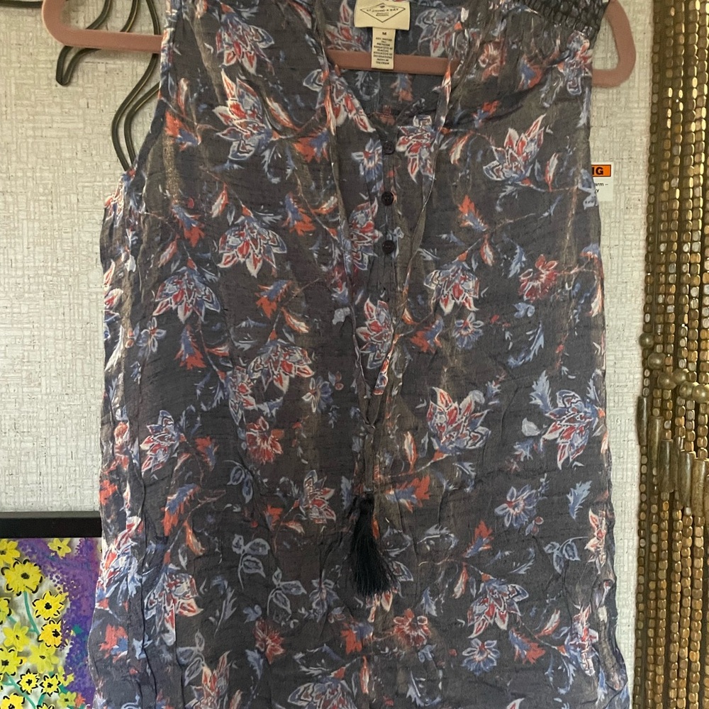 St. John's Bay Multicolor Floral Top